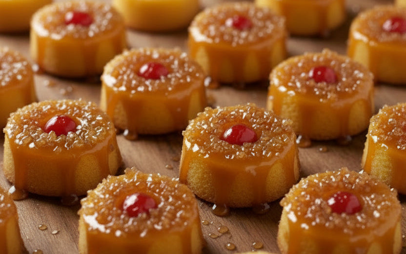 Pineapple Upside Down Cake Bites